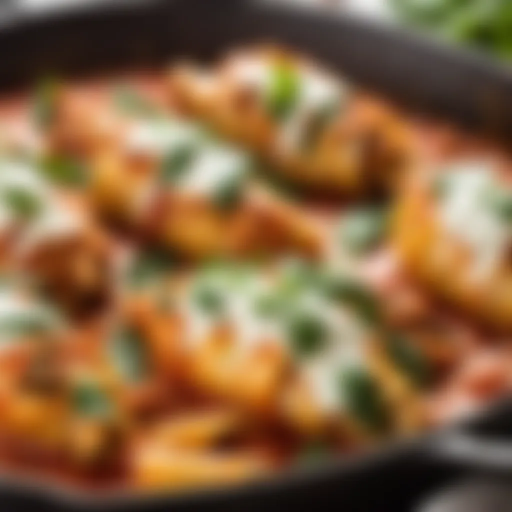 Spicy Chipotle Chicken Arrabbiata with Spinach and Mozzarella Stuffed Shells