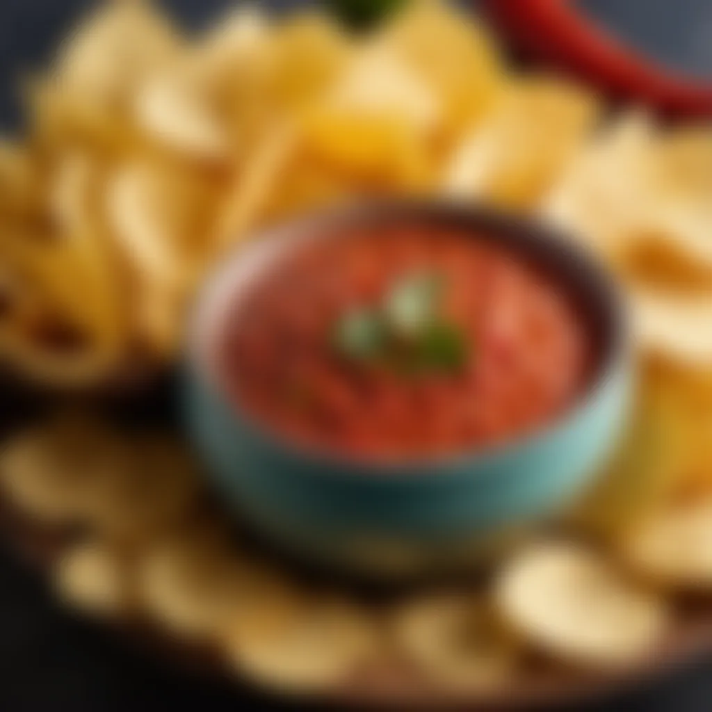 Bowl of Spicy Salsa Dip