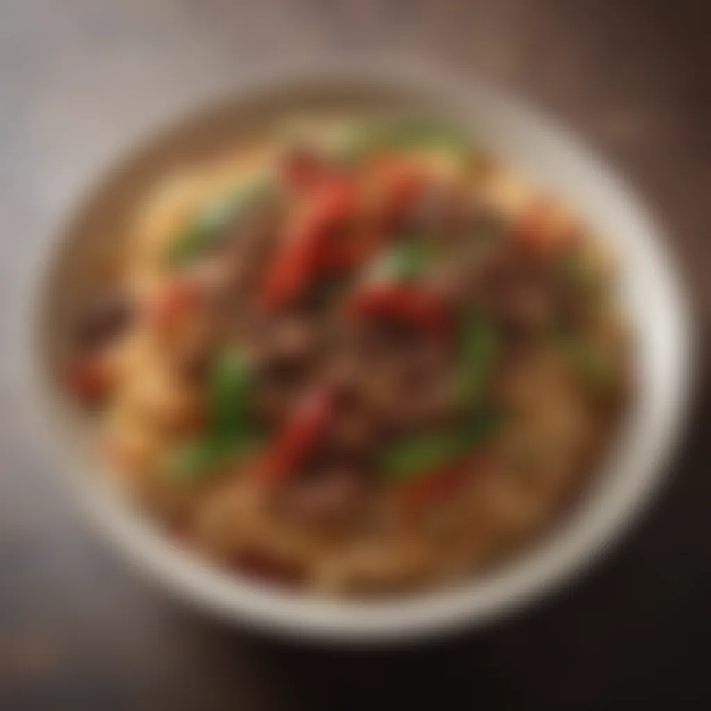 Spicy Sichuan Beef Noodle Stir-Fry with Chili Peppers