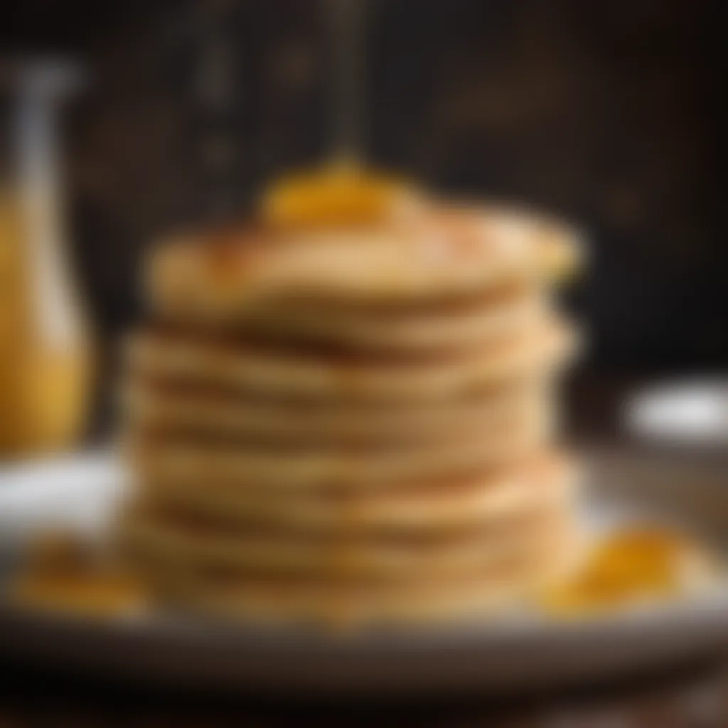 Stack of golden brown drop scones