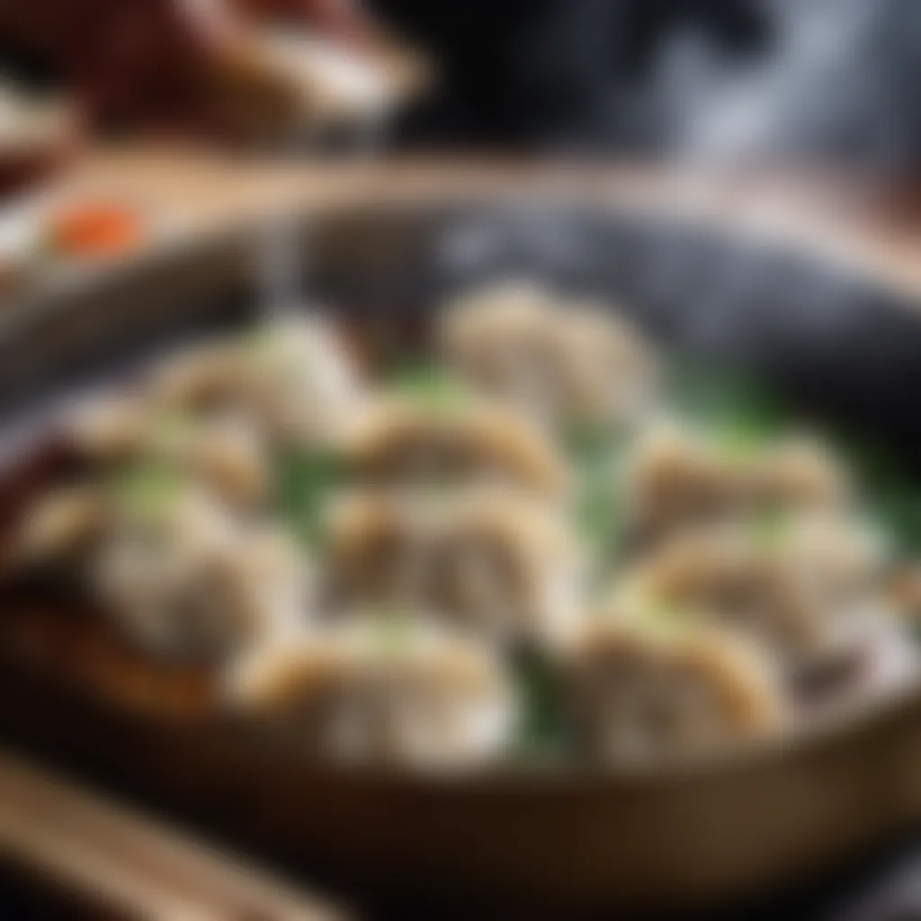 Steaming Chinese Dumplings