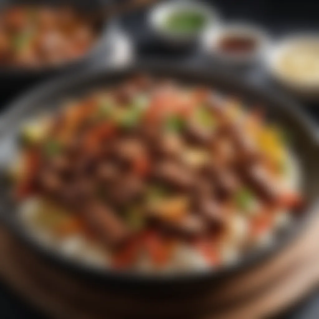 Sizzling stir-fried Szechuan pork