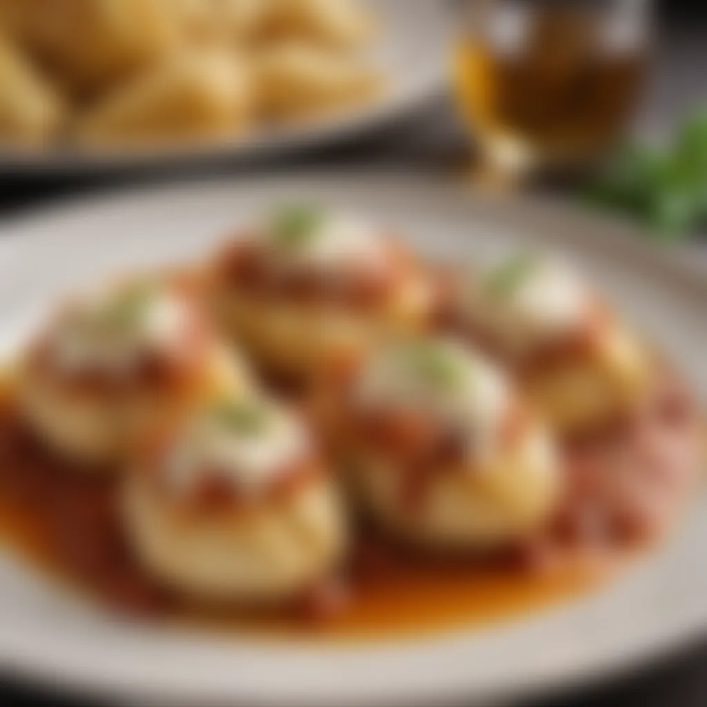 Exquisite stuffed shells with gourmet cheese blend