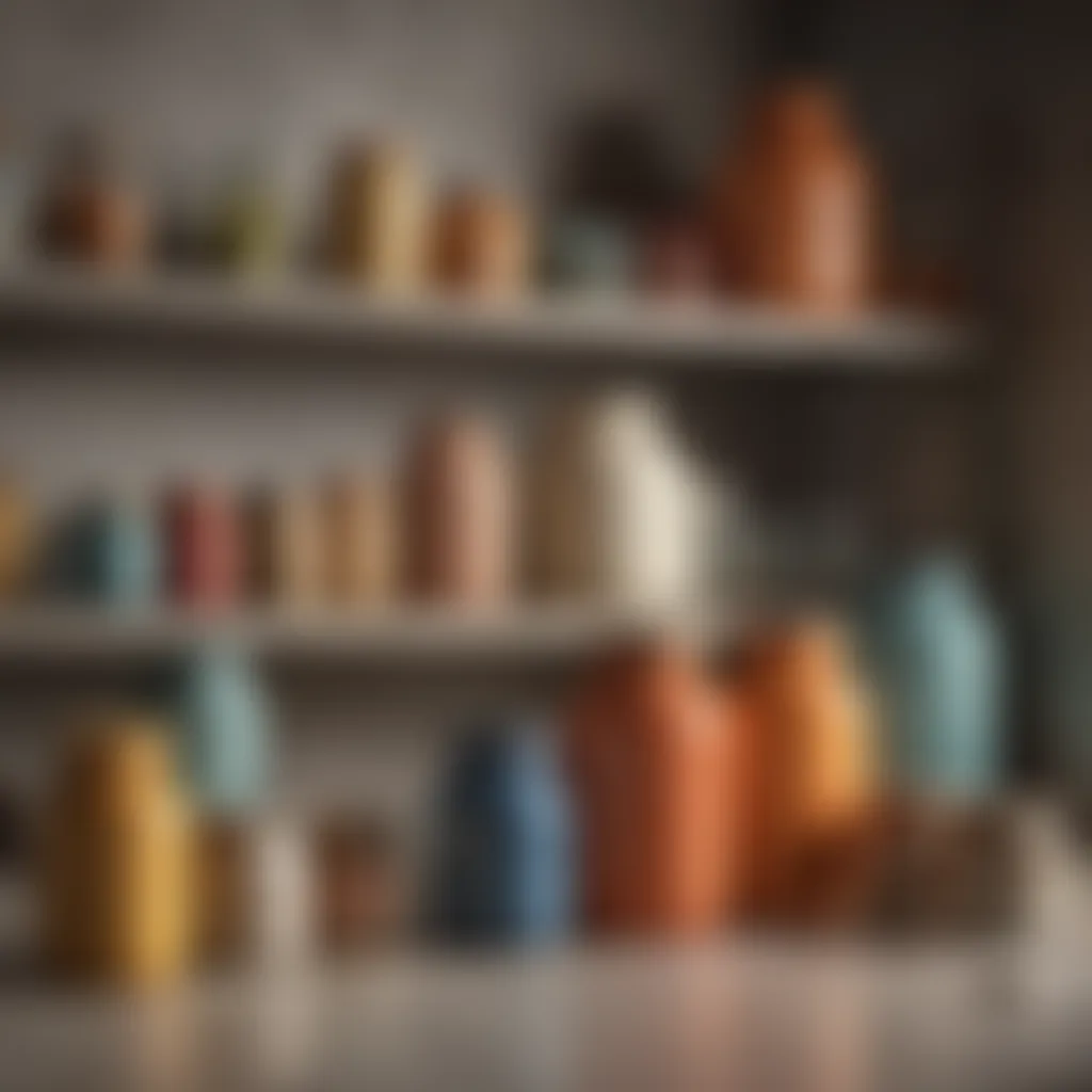 Stylish ceramic storage jars enhancing kitchen aesthetics