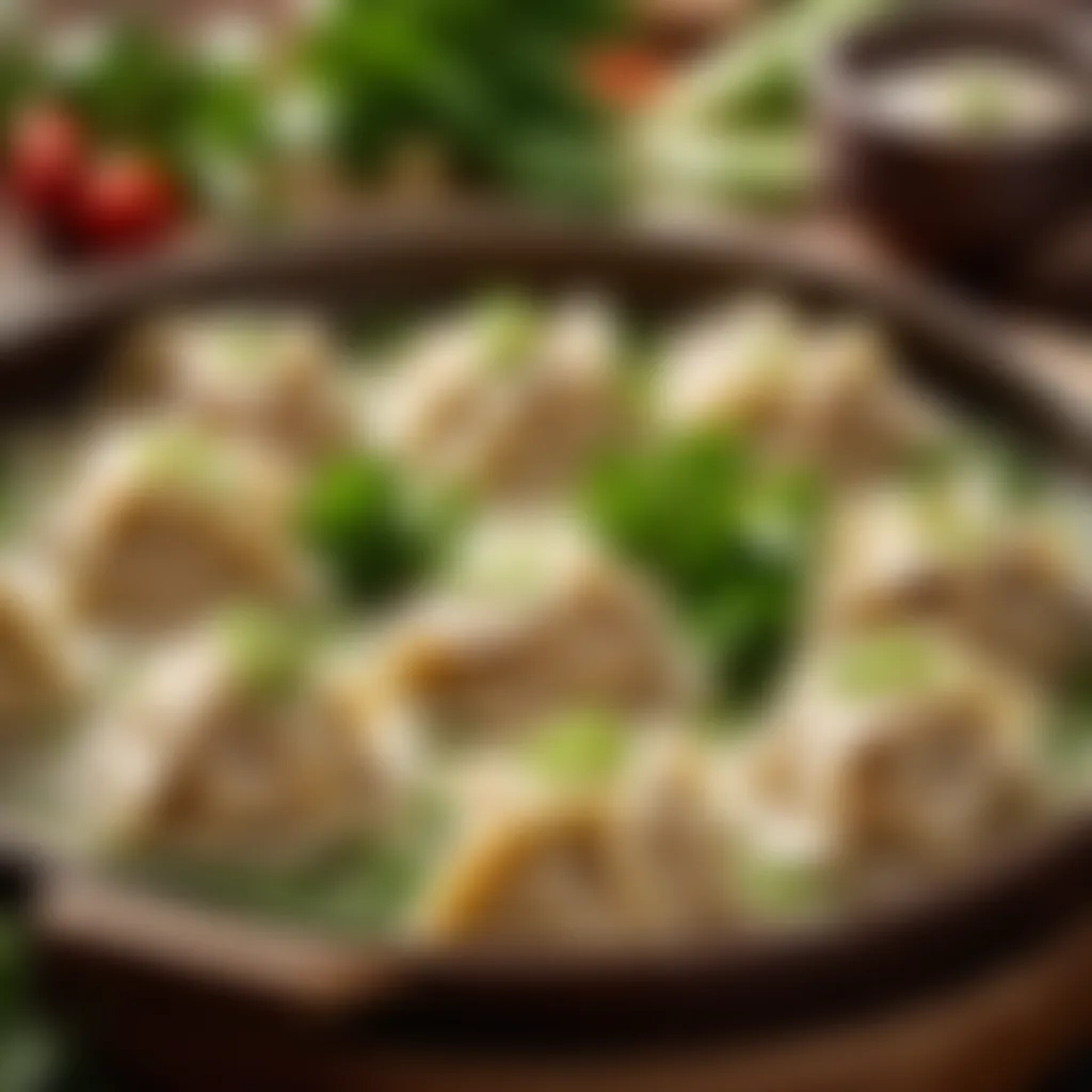 Succulent Chicken Dumplings Filling