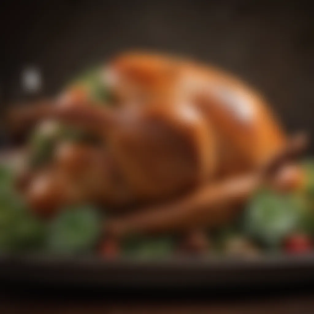 Succulent Turkey Garnished Succulent Turkey Garnished with Fresh Herbs