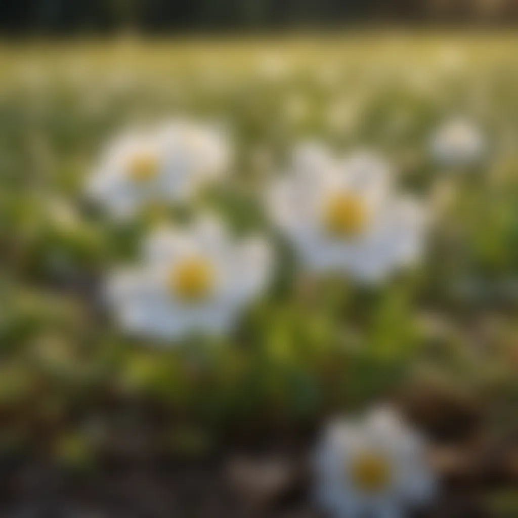 A field of sunchoke flowers in full bloom