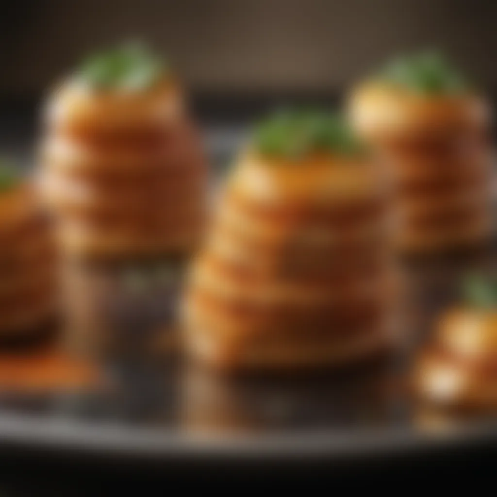 Sweet and Savory Potato Stacks with Maple Glaze