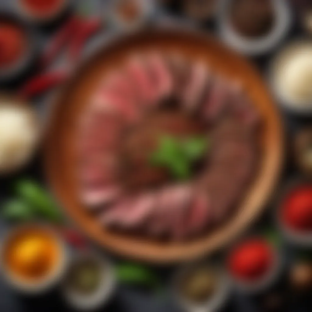 Gourmet Selection of Ingredients for Szechwan Pepper Steak Szechwan Pepper Steak ingredients