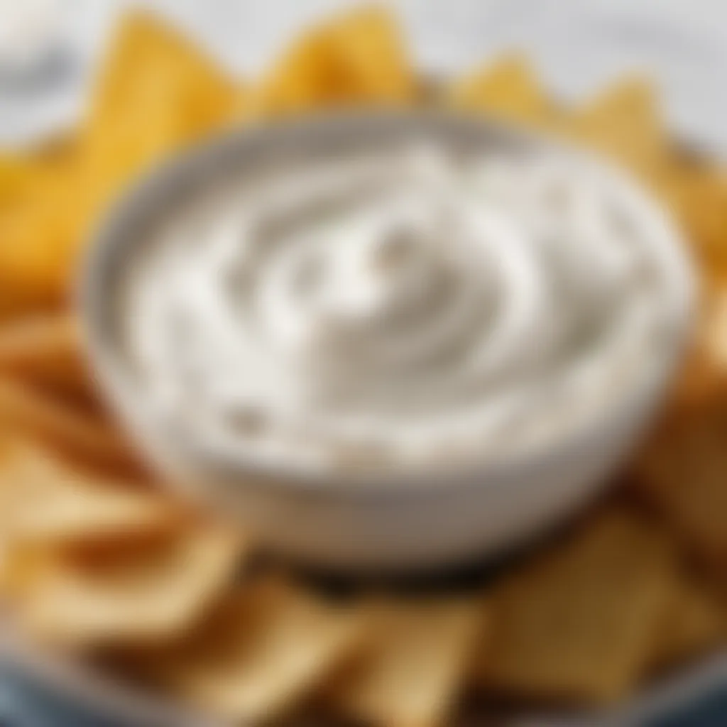 Bowl of Tangy Sour Cream Dip