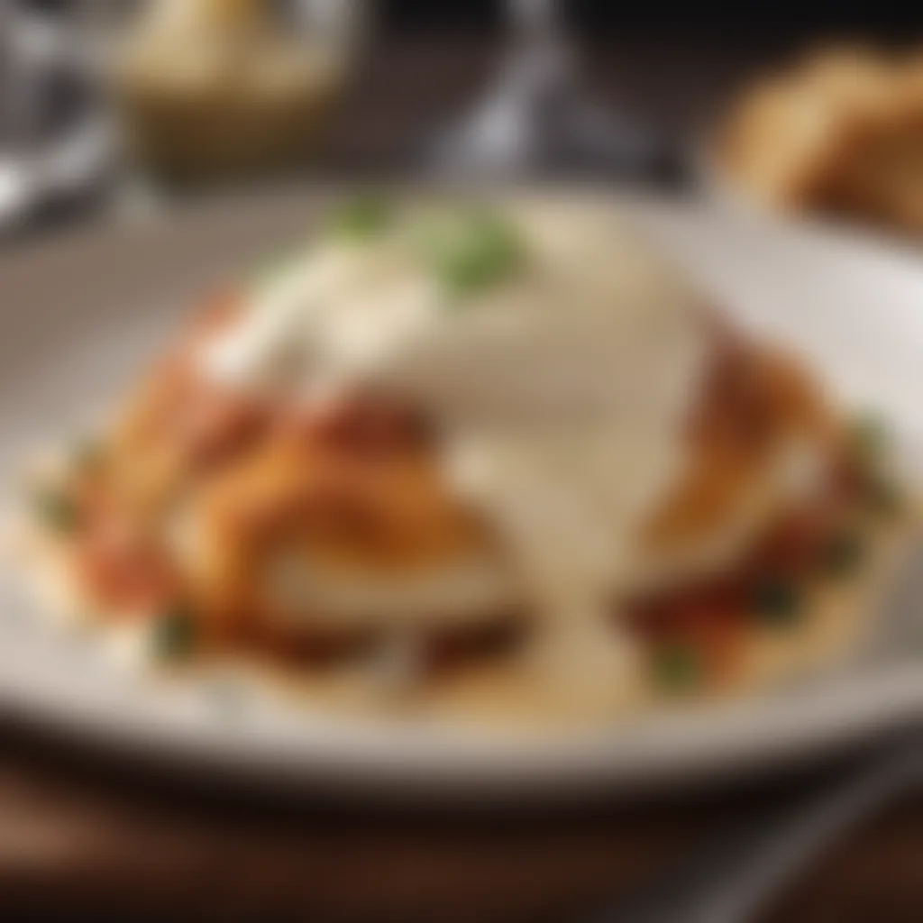 Tempting Chicken Parmesan with Cream Sauce