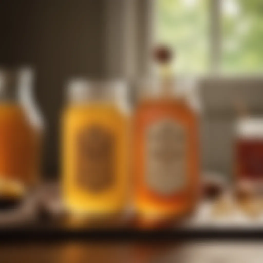 An inviting array of ingredients used in crafting Tennessee Honey beverages