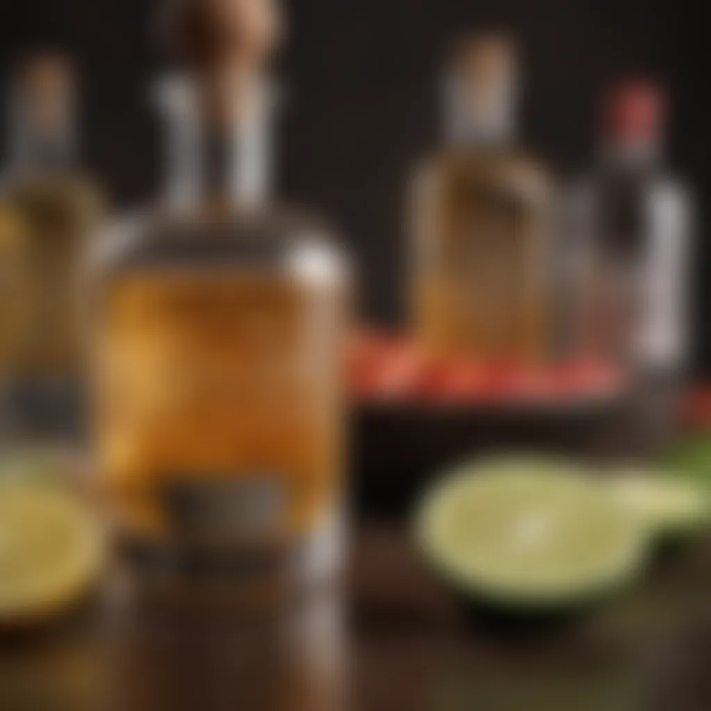 Artistic depiction of tequila and mezcal fusion