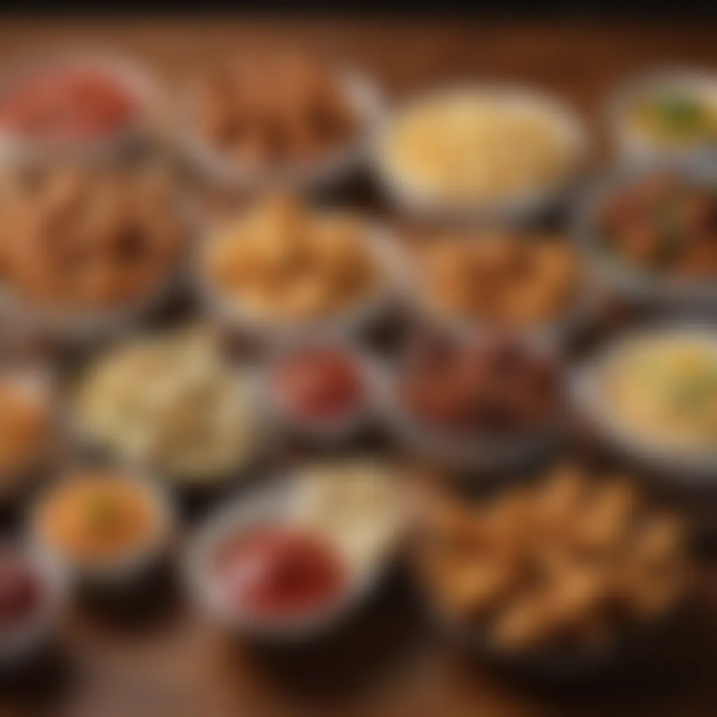 A vibrant spread of TGI Fridays appetizers showcasing diverse flavors