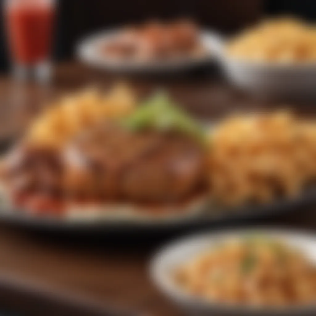 A detailed view of TGI Fridays' popular entrees