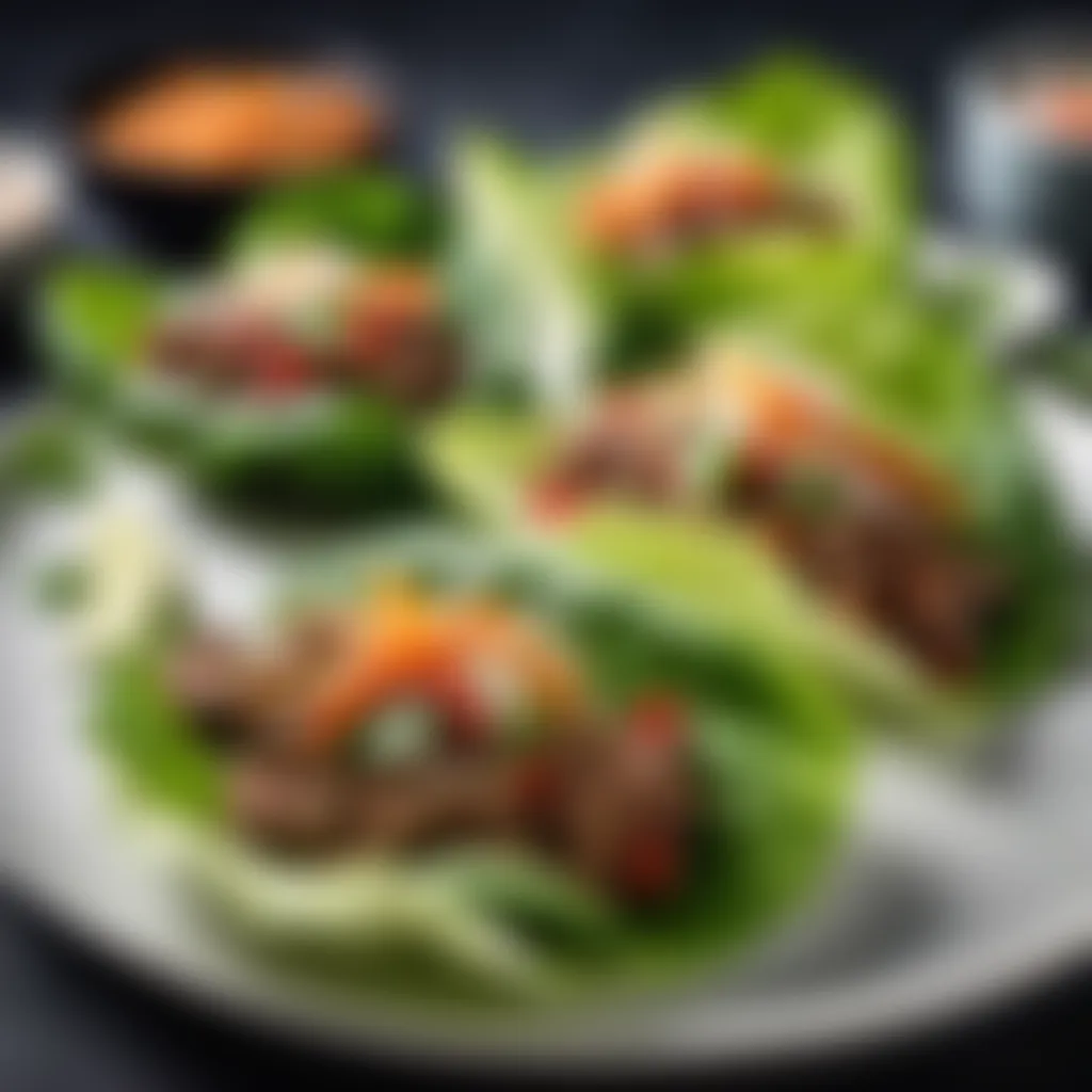 Thai-Inspired Beef Lettuce Wraps