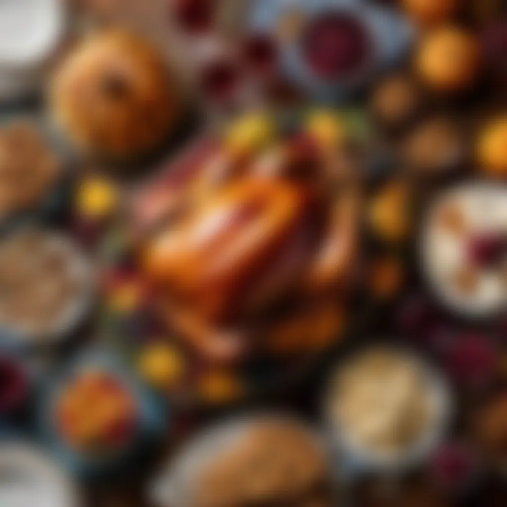 Sumptuous Thanksgiving Dessert Spread Exquisite Thanksgiving dessert platter with various sweet treats