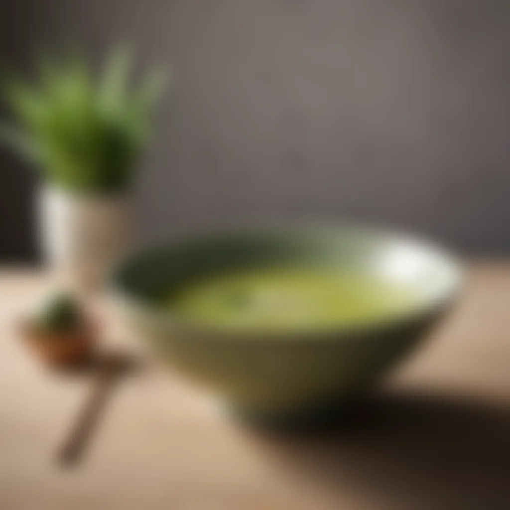 Ceremonial matcha bowl showcasing intricate design