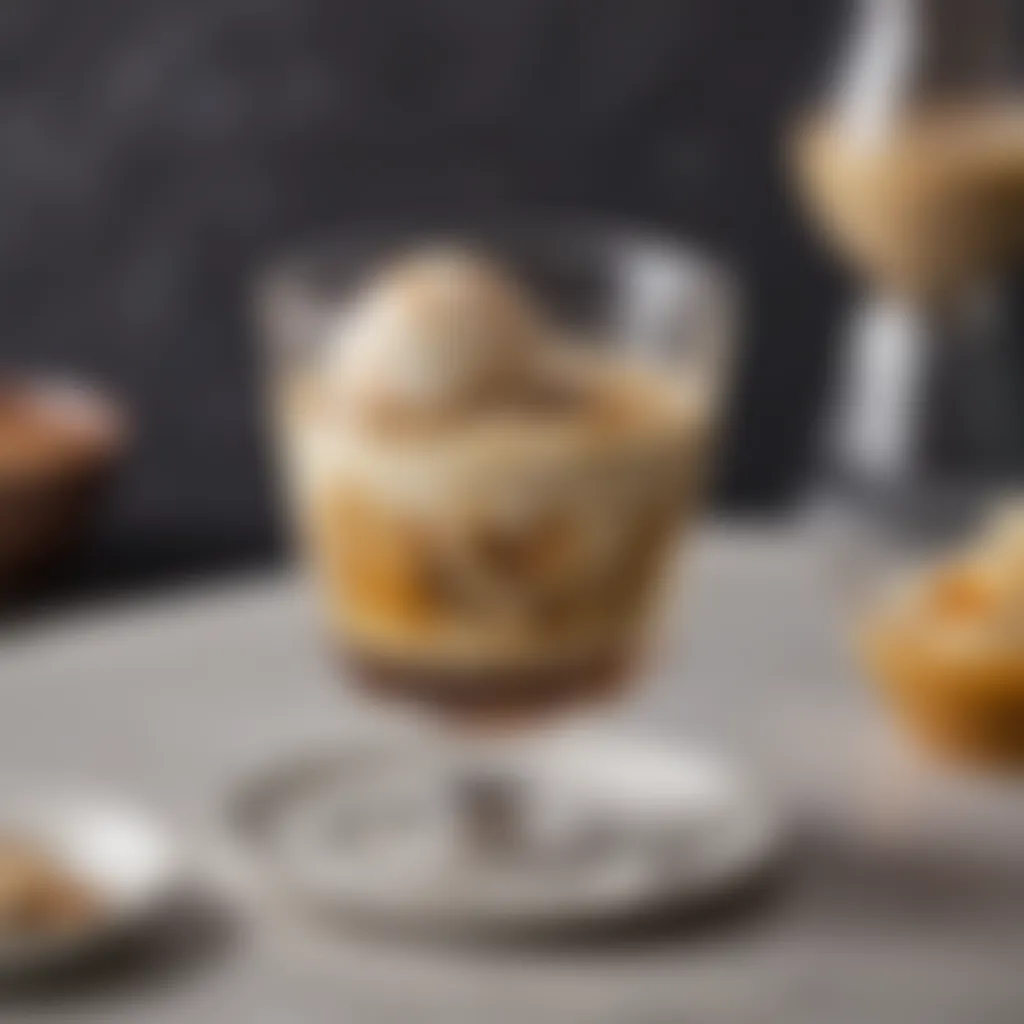 Affogato Served in Crystal Glass