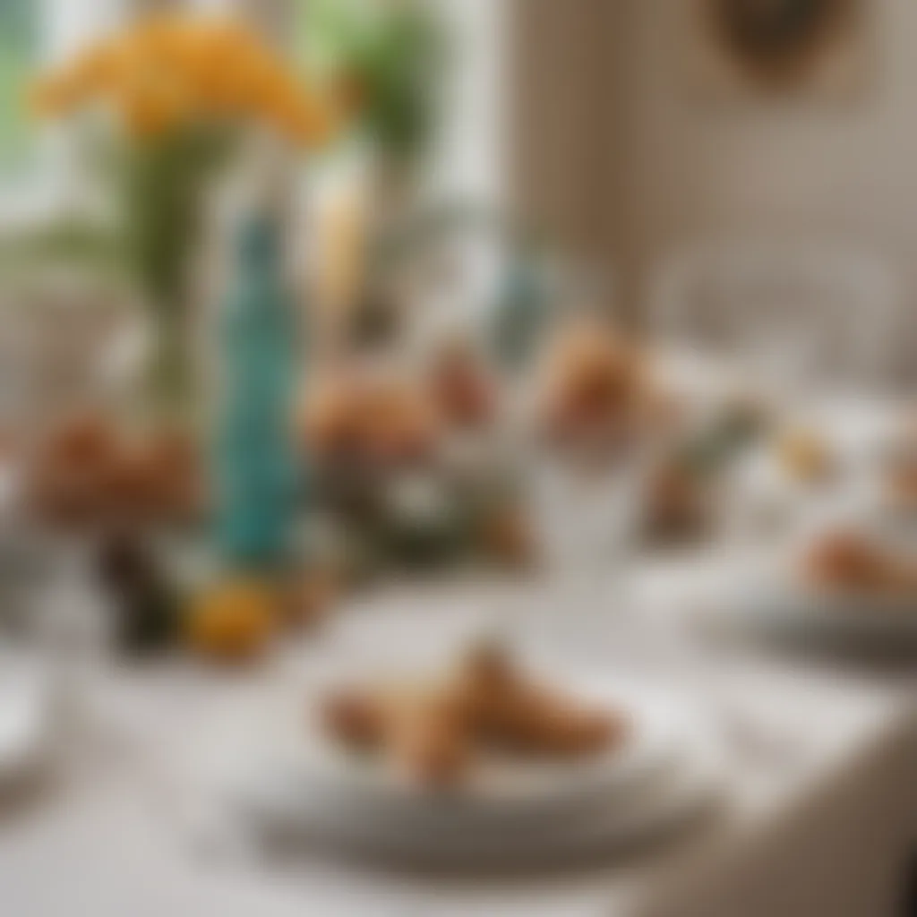 Sophisticated Table Decor Elegant table setting for a graduation brunch