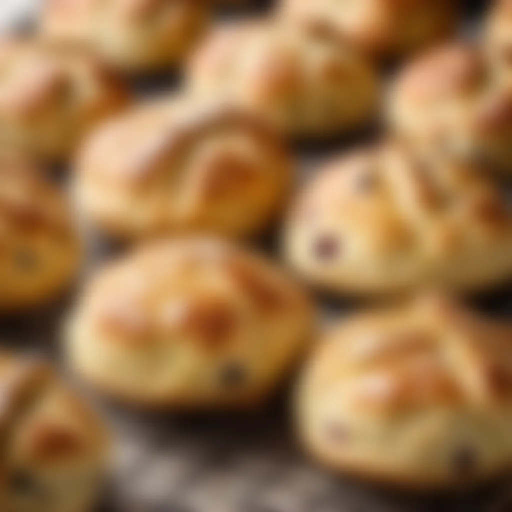 Golden-brown scones fresh out of the oven