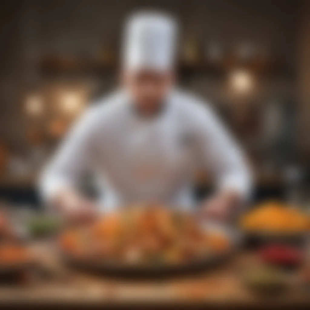 Vibrant Culinary Competition A vibrant culinary competition showcasing creativity and skill