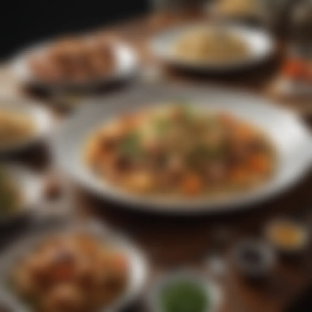 Showcase of Diverse Dishes A showcase of diverse dishes reflecting cultural influences