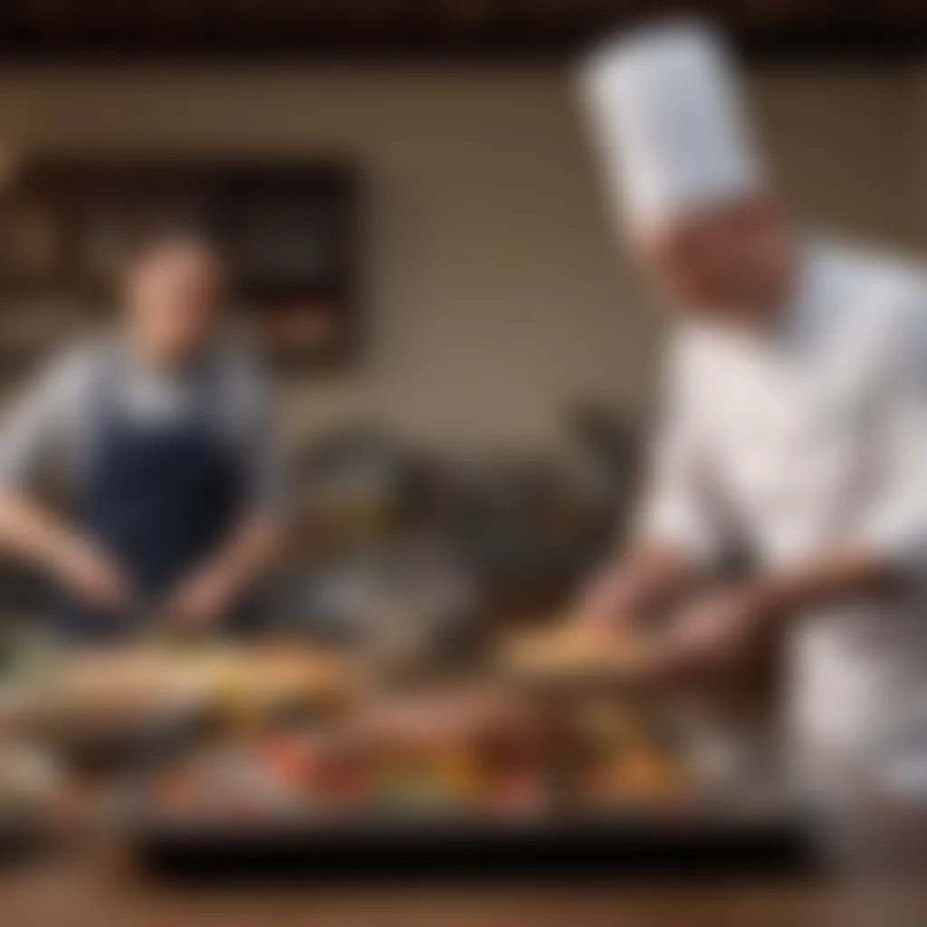 Judgment Moment in Competition An intense moment of judgment in a home chef contest