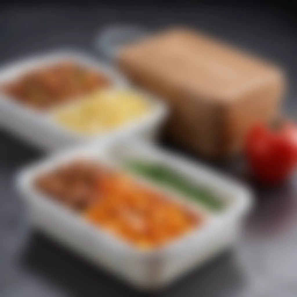 Close-up of high-quality materials used in insulated lunch boxes