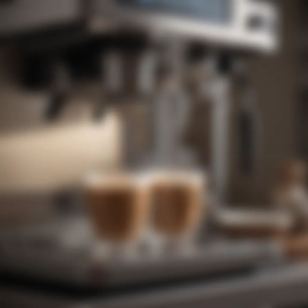 Innovation in Every Cup: Cutting-Edge Coffee Technology An innovative coffee machine with modern technology and intricate design