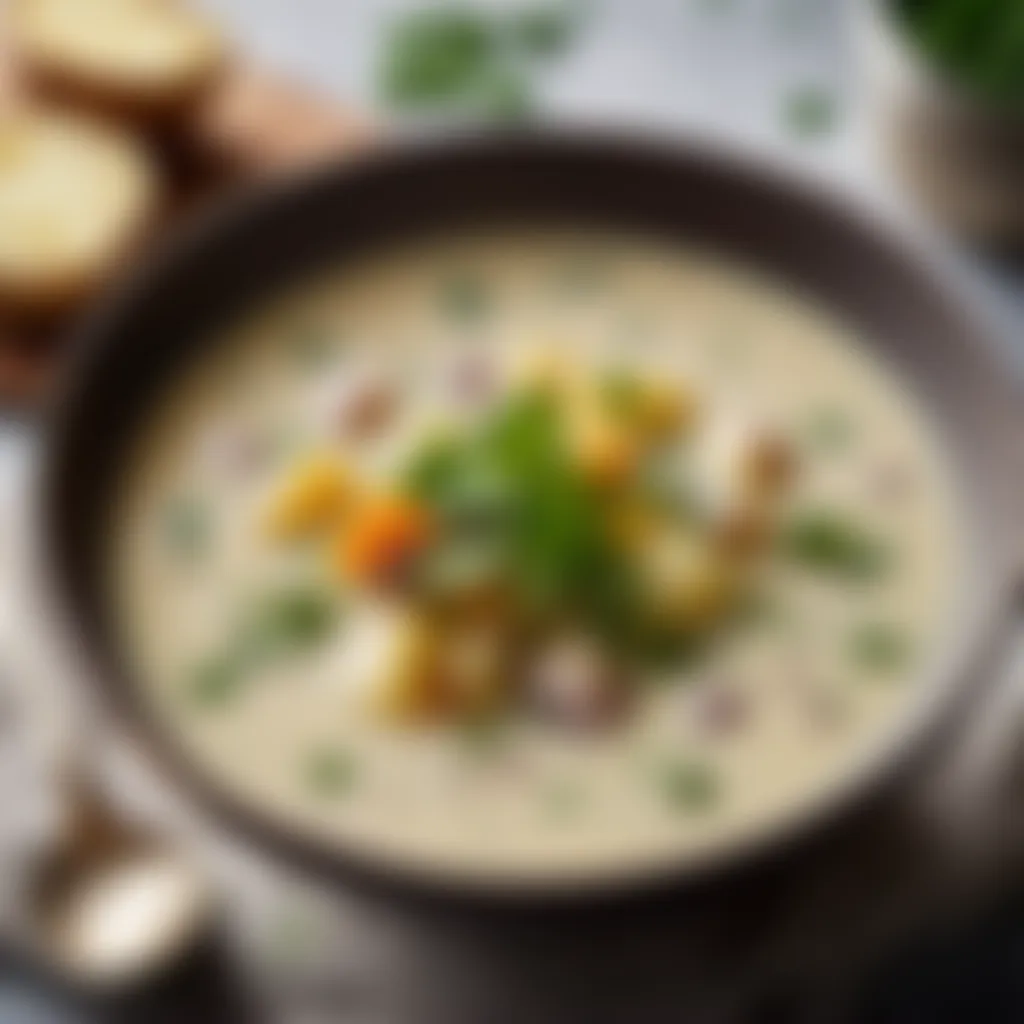 Savory Potato Soup with Fresh Herbs