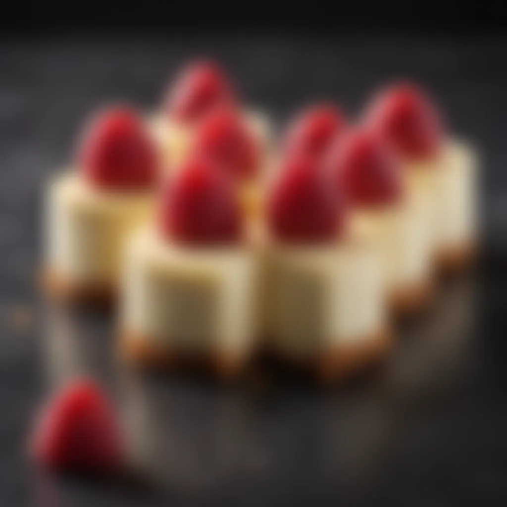 Top View of Cheesecake Bites