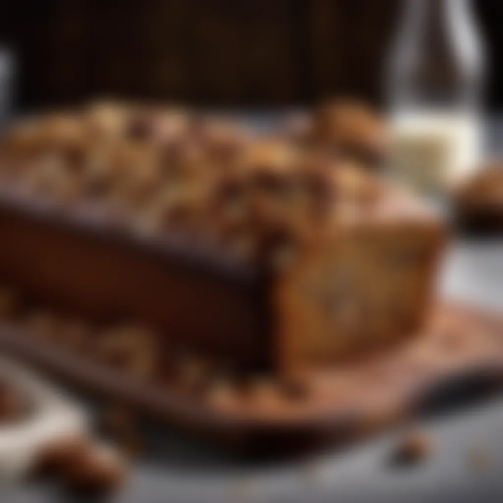 Perfectly Topped Date and Walnut Loaf Loaf with Toppings