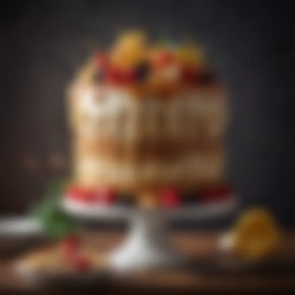 Artistic Decorative Touch on Traditional Cake Artistic Cake Decoration