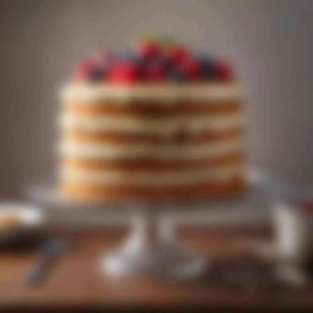 Intricate Layering Technique for Cake Delicate Cake Layering