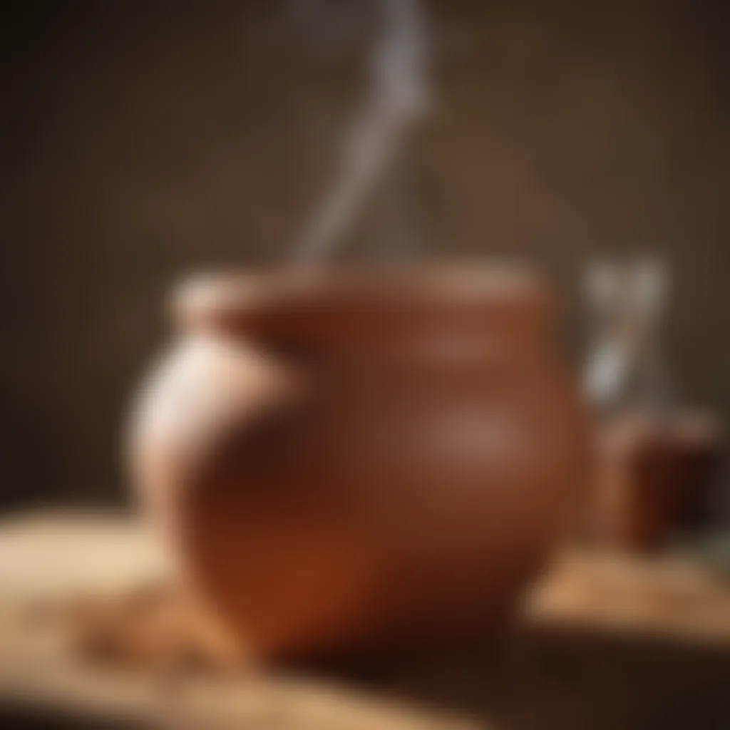 A traditional clay pot used for fermenting aguardiente mash