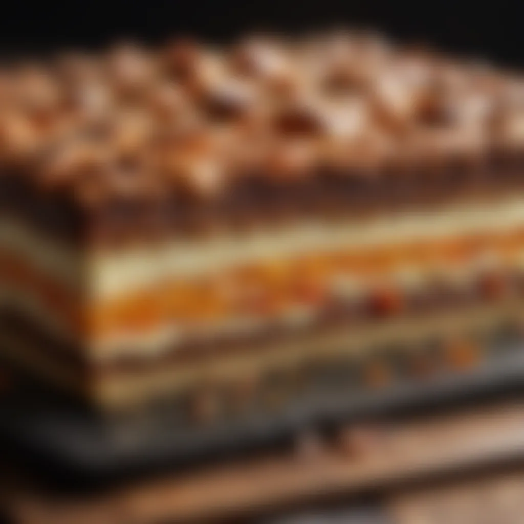 Layered Texture of Tray Bake