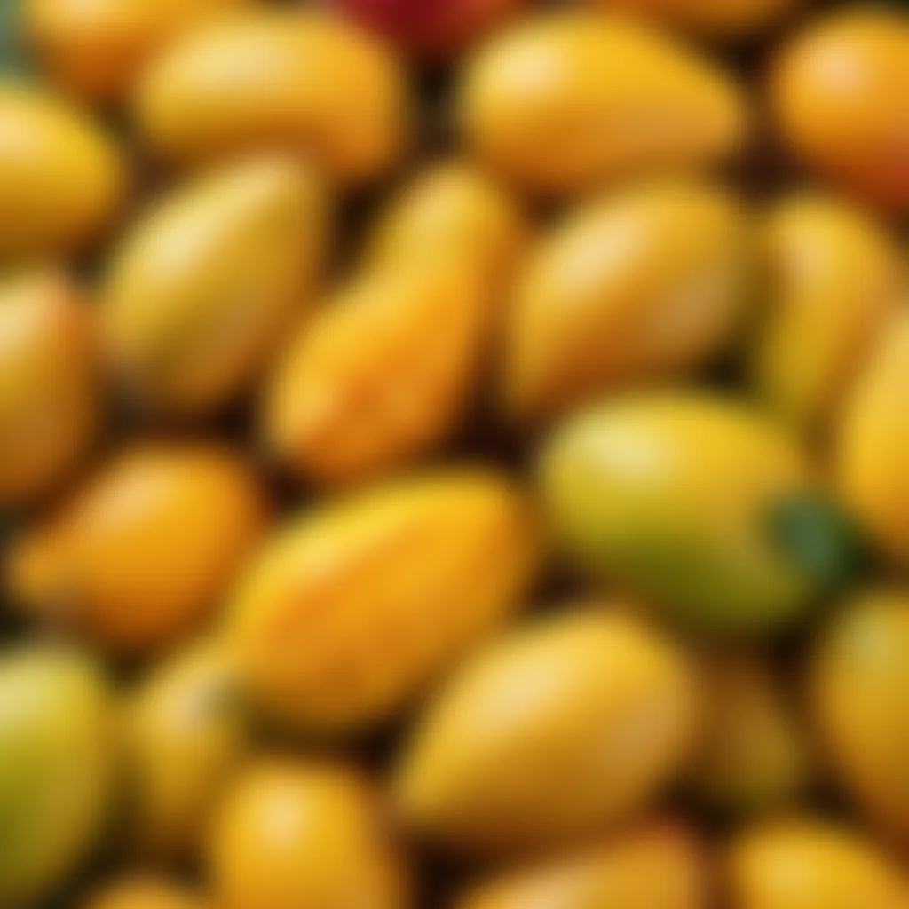 Tropical and succulent mangoes