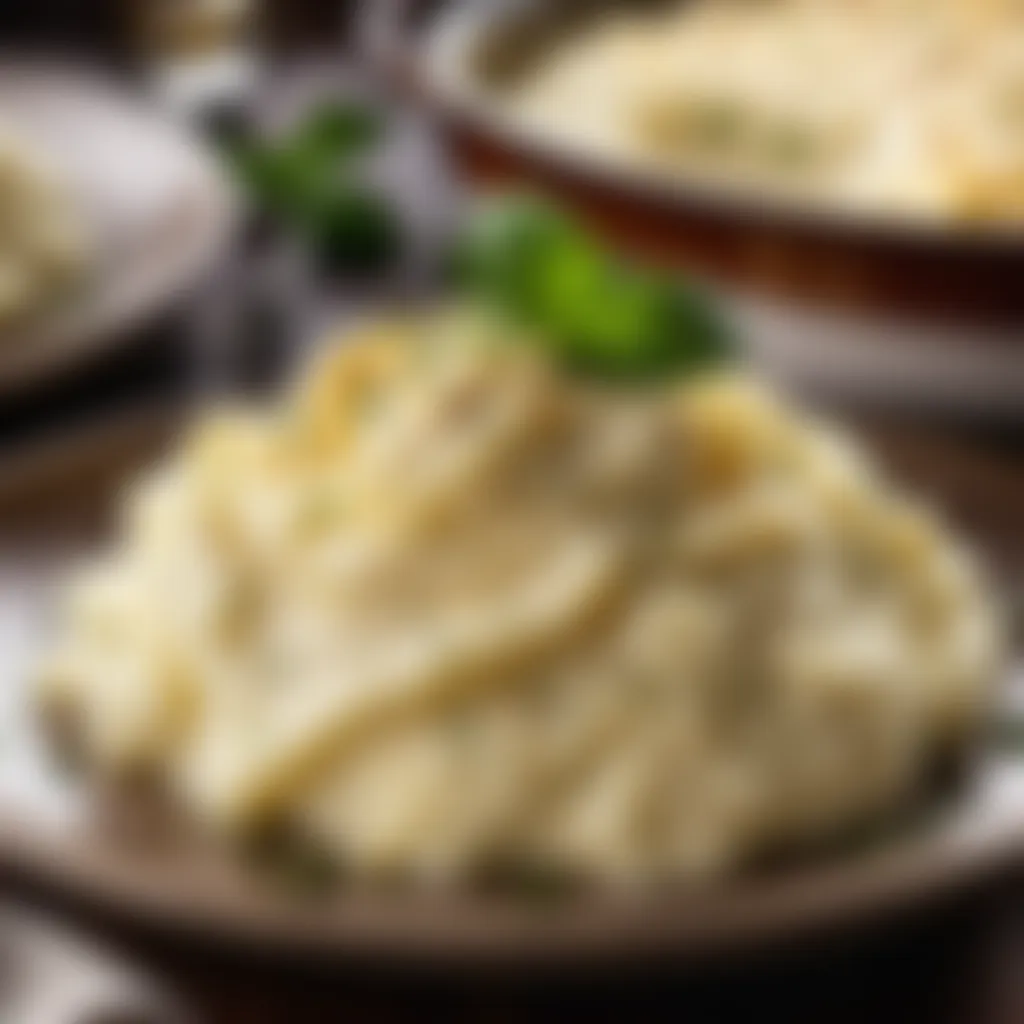 Truffle Infused Cheesy Mashed Potatoes