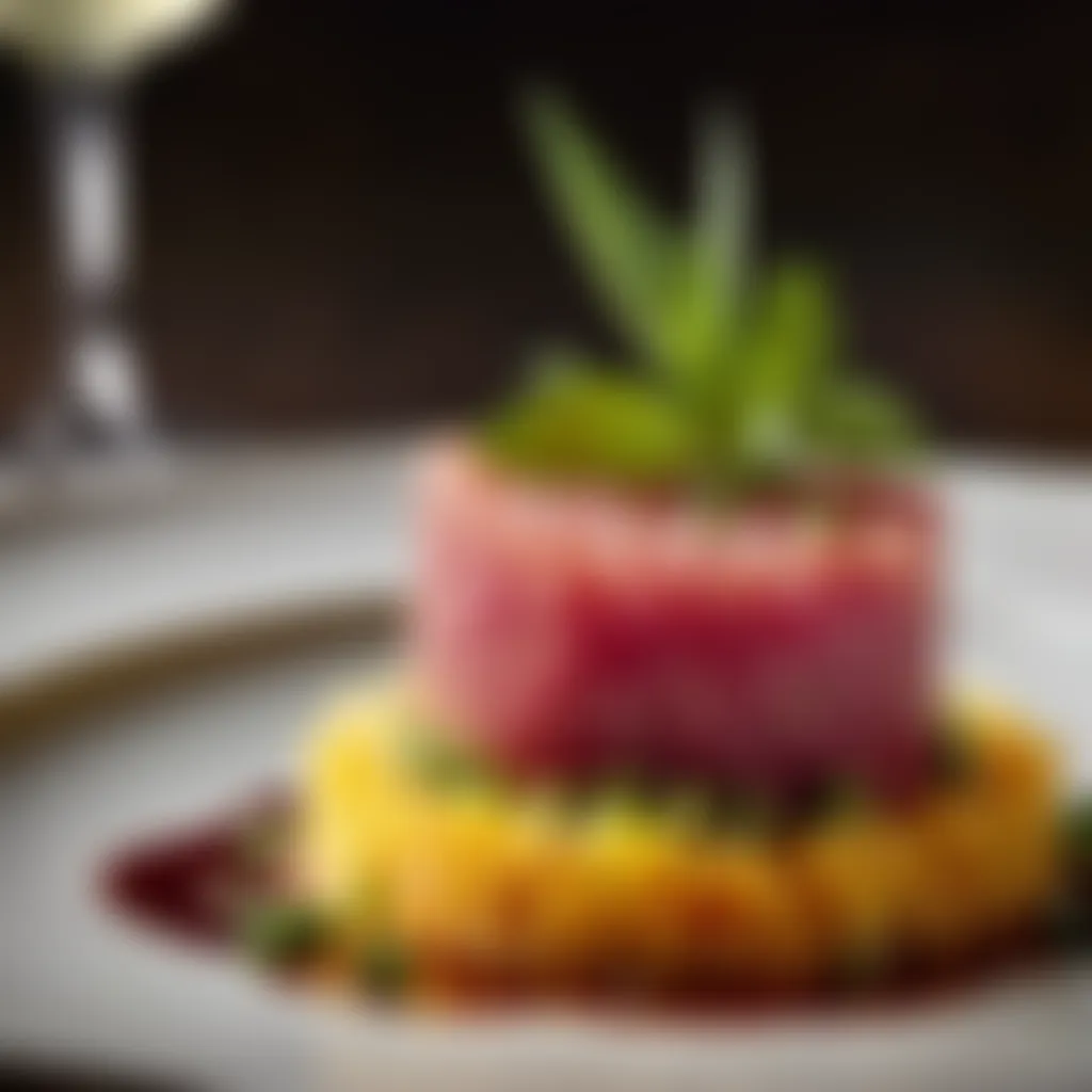 Exquisite Tuna Tartare Presentation