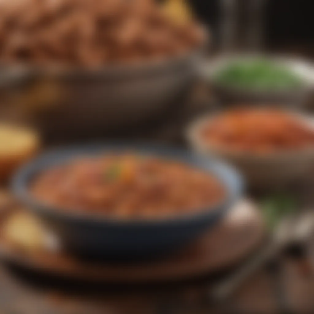Exquisite Presentation of Flavorful Beans Final Dish Presentation