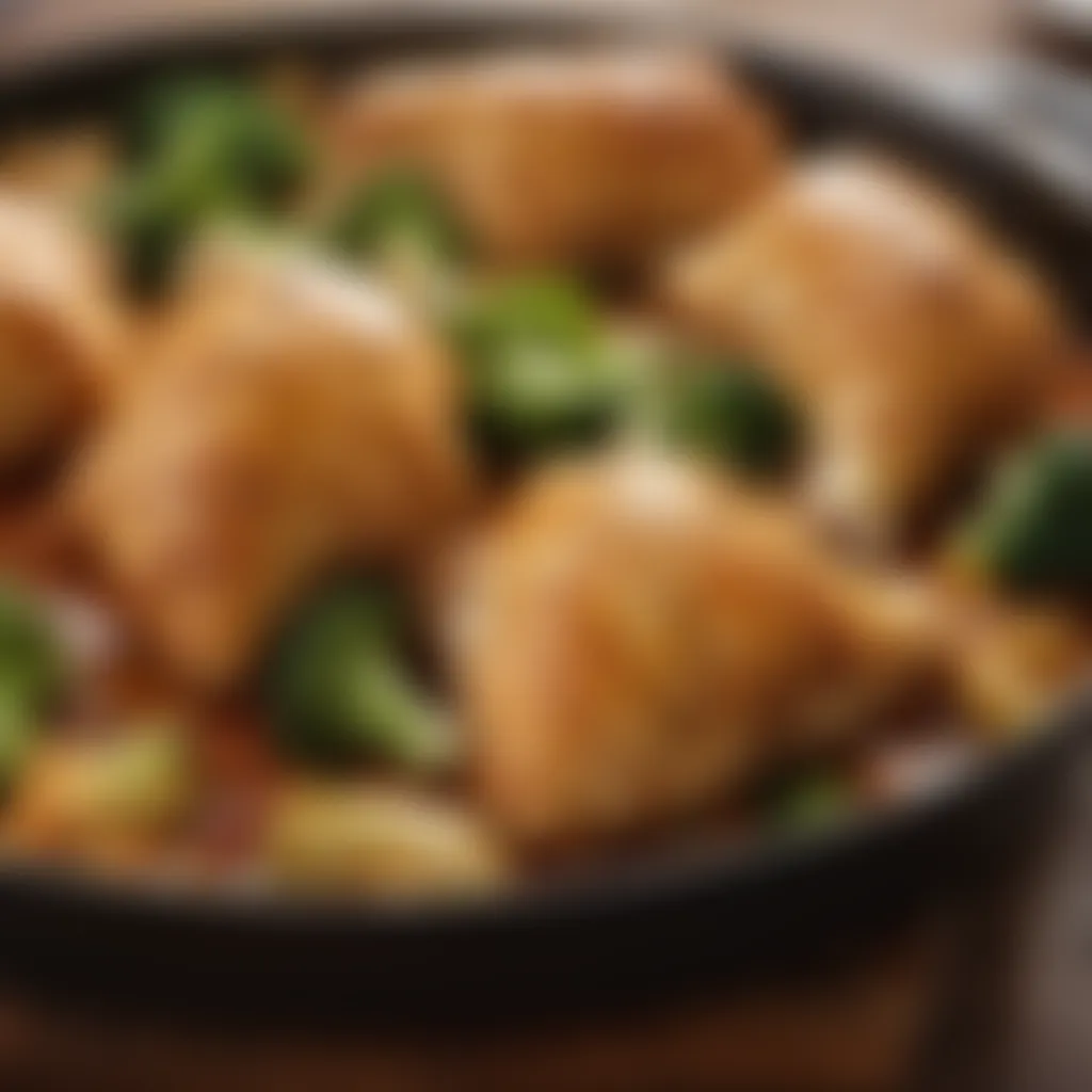 Golden Baked Chicken and Broccoli