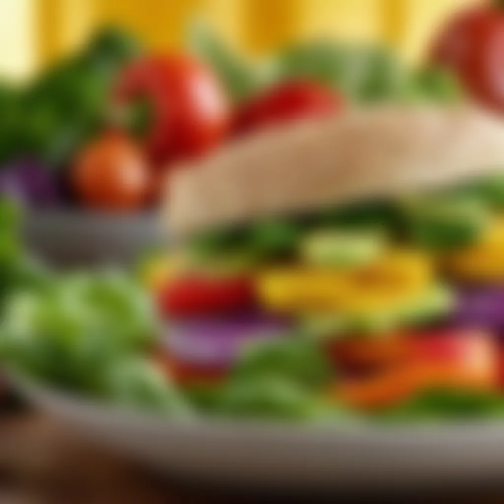 Colorful assortment of fresh vegetables