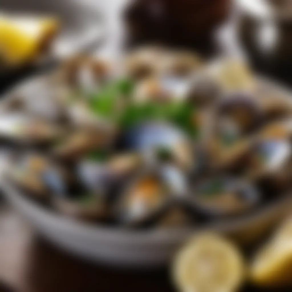 Bowl of Freshly Shucked Clams