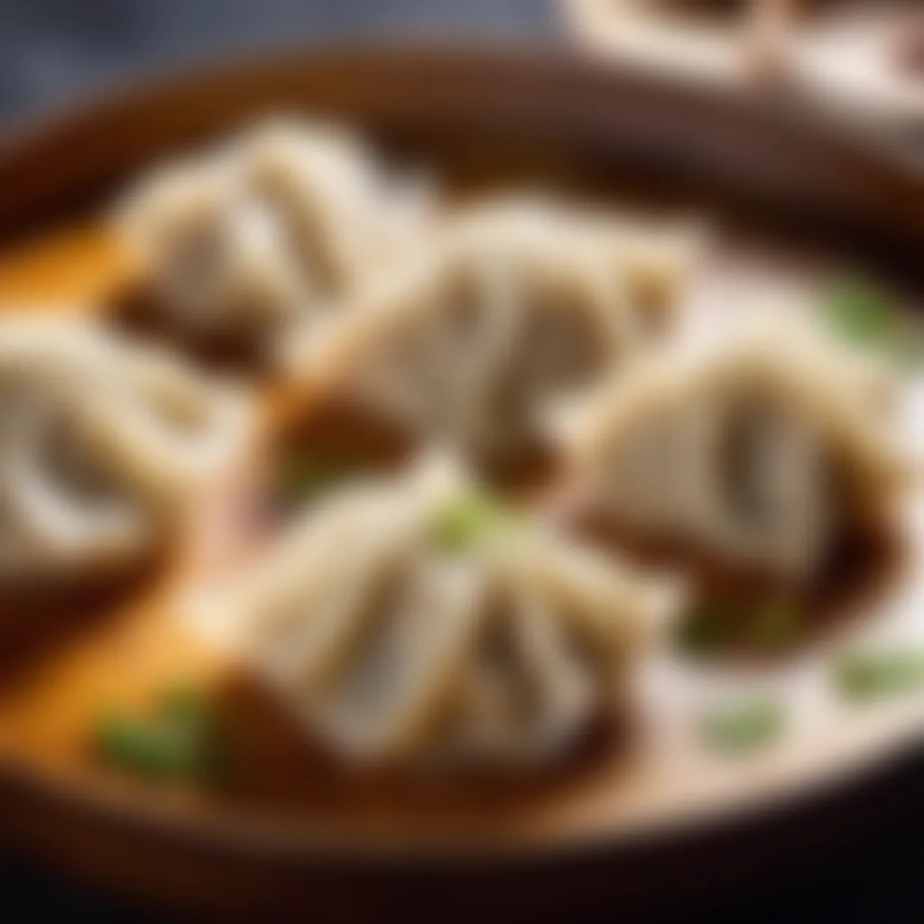 Perfectly cooked dumplings