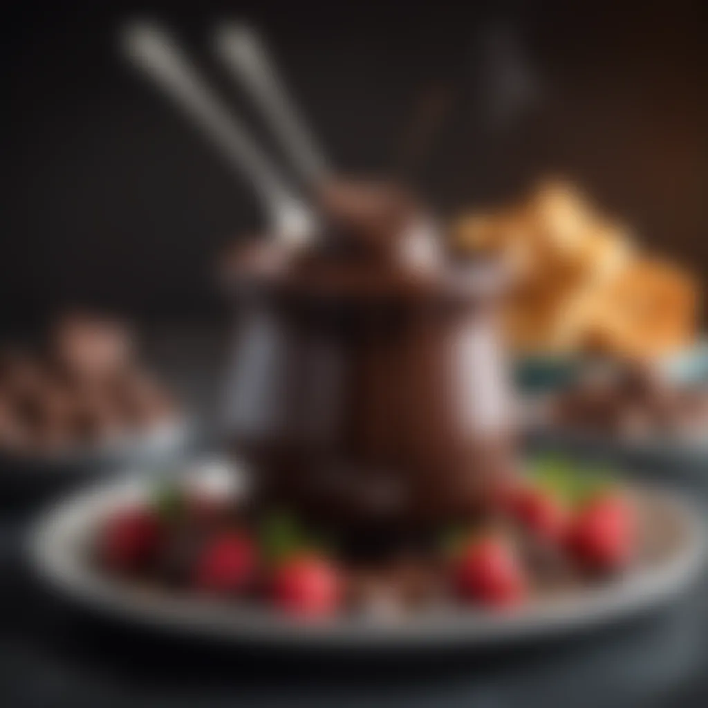 Decadent Dark Chocolate Fondue Delight