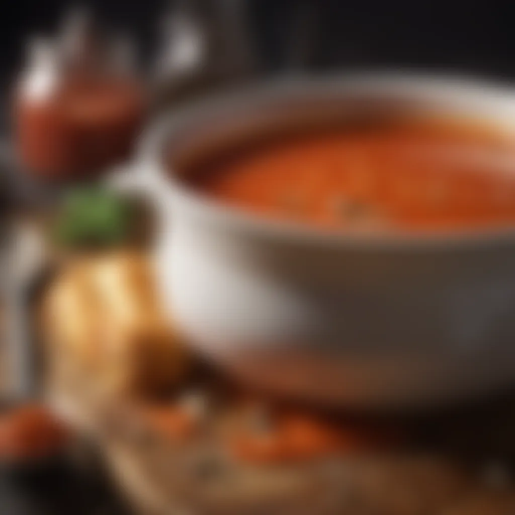 Gourmet Tomato Soup Simmering