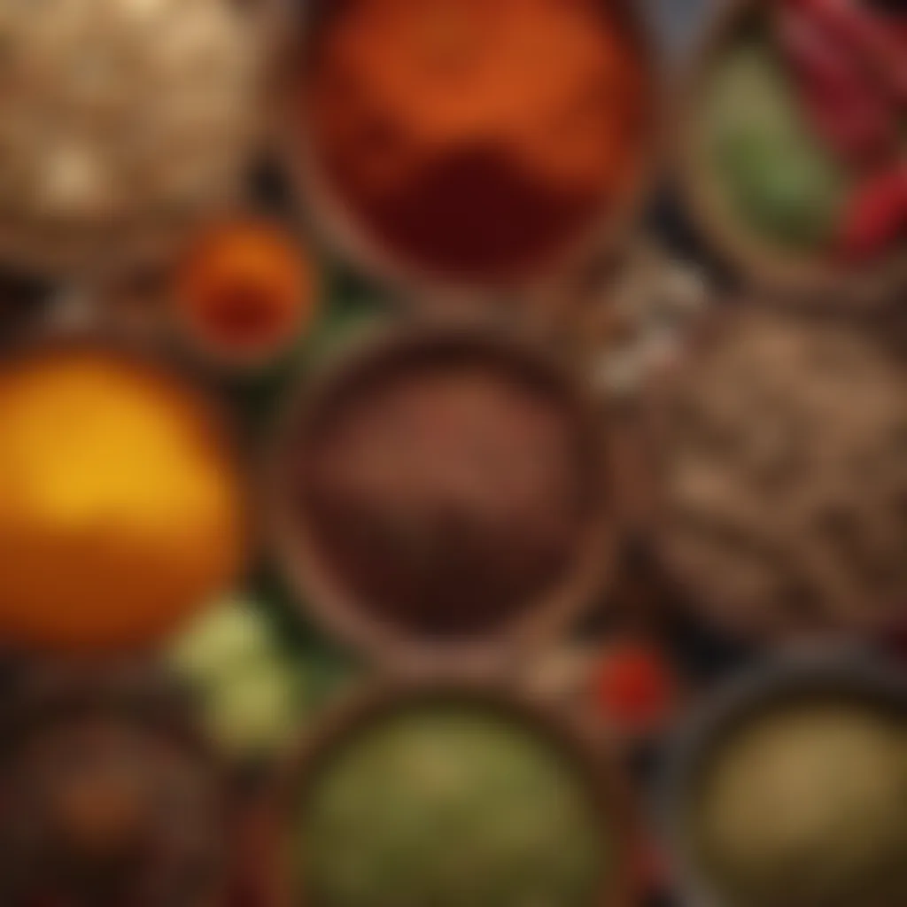 Spices and herbs assortment