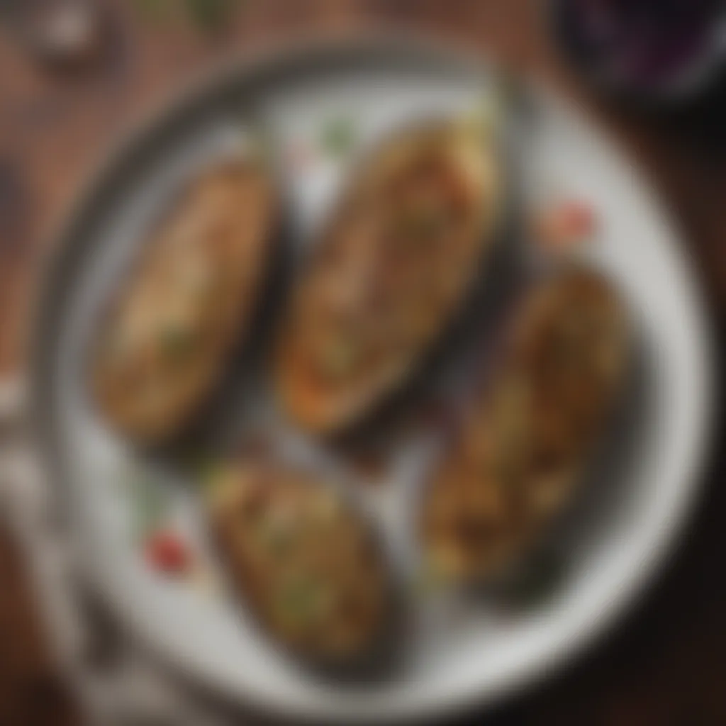 Perfectly Grilled Eggplant Grilled eggplant slices on a plate