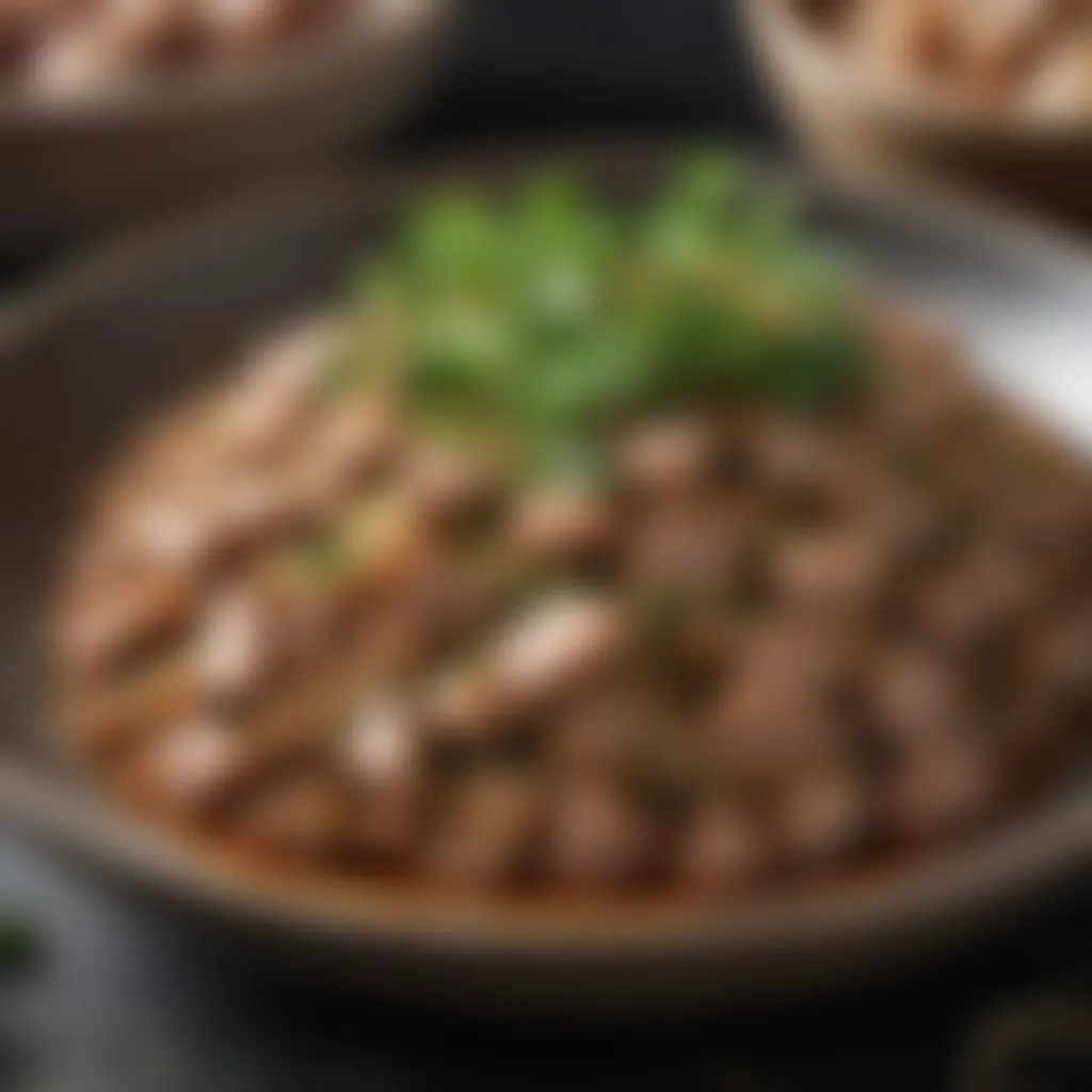 Herb-Infused Minced Pork Delight Savory minced pork with aromatic herbs